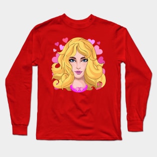 Barbie Pink Beauty Portrait Long Sleeve T-Shirt